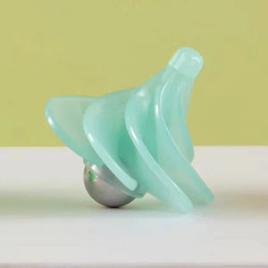 Planet Gates Fluorescent blue Pneumatic Gyro Decompression Toy Gyro Colorful Wind Blowing Rotating Gyro Pneumatic Spinning Top Fidget Toys For Children Gift