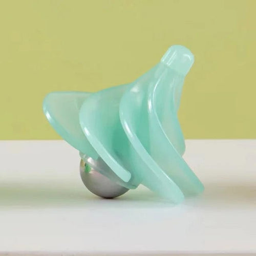 Planet Gates Fluorescent blue Pneumatic Gyro Decompression Toy Gyro Colorful Wind Blowing Rotating Gyro Pneumatic Spinning Top Fidget Toys For Children Gift