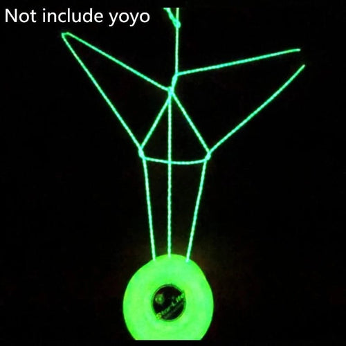 Planet Gates Fluorescent Green 5PCS  Glowing rope yoyo strings  Light-emitting YOYO ropes  Classic Toys Gift For Kids Children