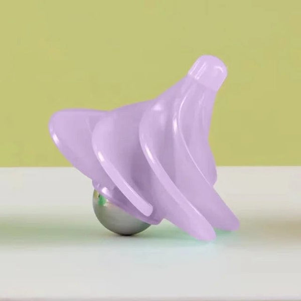 Planet Gates Fluorescent purple Pneumatic Gyro Decompression Toy Gyro Colorful Wind Blowing Rotating Gyro Pneumatic Spinning Top Fidget Toys For Children Gift