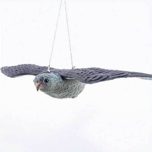 Planet Gates Flying Falcon Lifelike Flying Falcon Decoy - Bird Deterrent With Hanging Strings For Garden Decoration & Outdoor Holiday Decor