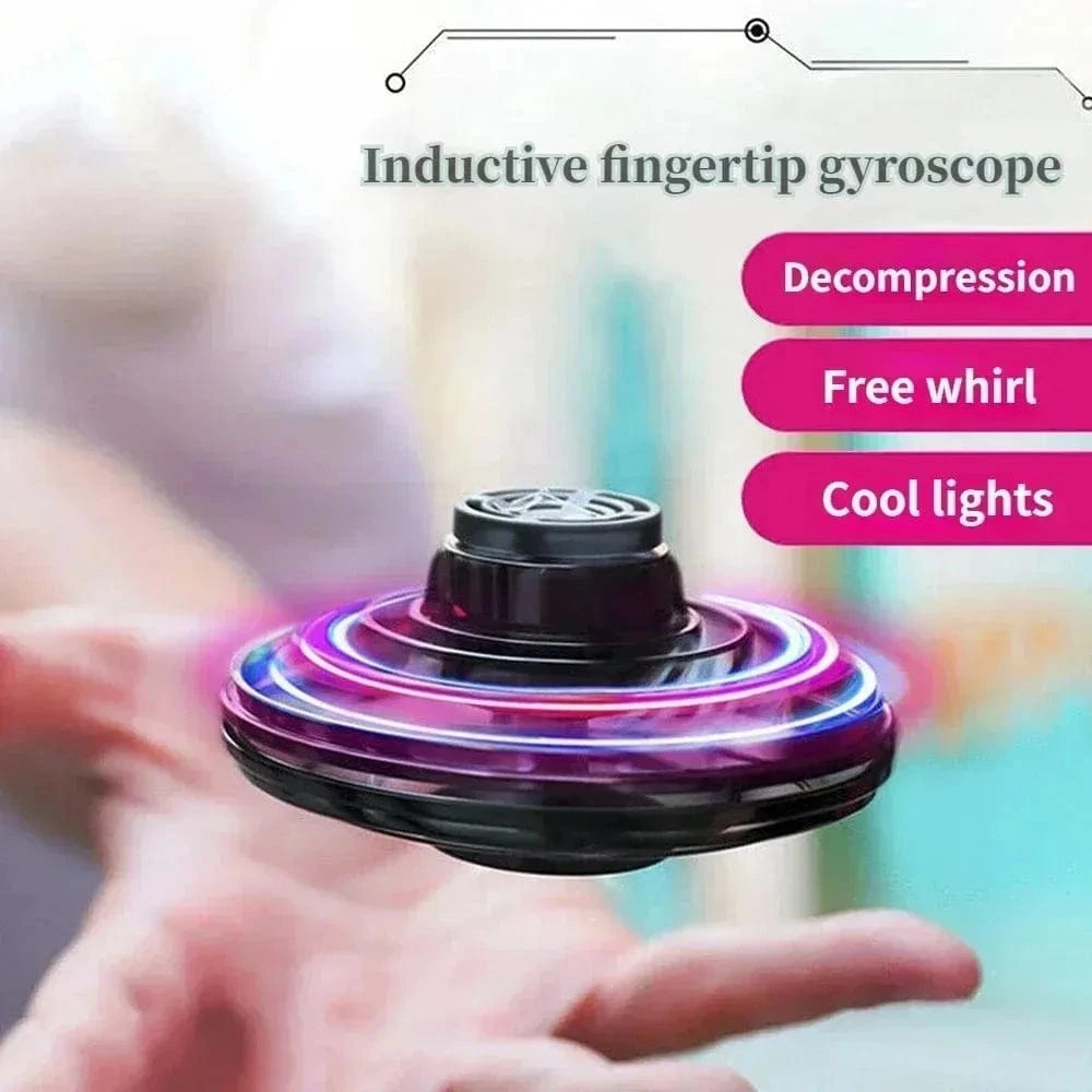 Planet Gates Flying Helicopter Spinner Fingertip Upgrade Flight Gyro Flyorb Hover Ball Mini Drone Aircraft Toy LED UFO Type Toy Kid Gift