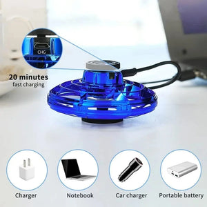 Planet Gates Flying Spinner UFO Mini Drone,Flying Spinner Hand Operated Drones Indoor Outdoor Cool Stuff Mini Drones Toys Birthday Gifts