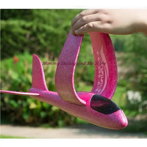 Planet Gates Foam Hand Throwing Airplanes Toy 37cm 48cm Flight Mode Glider Inertia Planes Model Aircraft Planes for Kids Outdoor Sport