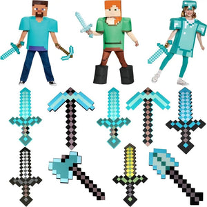 Planet Gates foam toy Sword Minecraft, children's size role-playing accessory series, suitable for video game fans and above to collect gifts