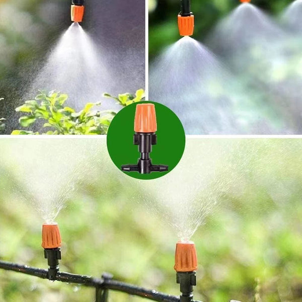 Planet Gates Fog Nozzles irrigation system Portable Misting Automatic Watering 5-40m Garden hose Spray head with 4/7mm tee and connector