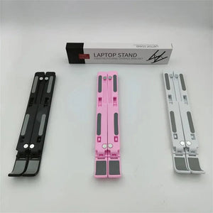 Planet Gates Foldable Laptop Stand ABS Portable Notebook Support Base Holder Adjustable Riser Cooling Bracket for Laptop & Tablet Accessories