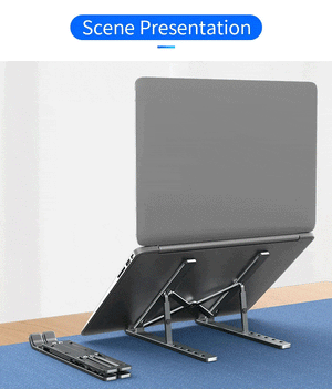 Planet Gates Foldable Laptop Stand Adjustable Portable Notebook Bracket Support Base Aluminum Alloy Holder For Macbook Laptop PC Accessories