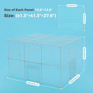 Planet Gates Foldable Pet Playpen Crate Iron Dog Fence Small Animal Cage Puppy Kennel House Cage Puppy Kitten Cat Dog Enclosure Pet Items