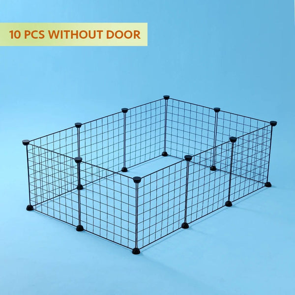 Planet Gates Foldable Pet Playpen Crate Iron Dog Fence Small Animal Cage Puppy Kennel House Cage Puppy Kitten Cat Dog Enclosure Pet Items