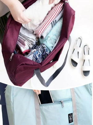 Planet Gates Foldable Travel Duffel Bag for Airlines Carry on Bag for Women and Girls Lightweight Large Capacity Sports Weekend Trip Overnigh