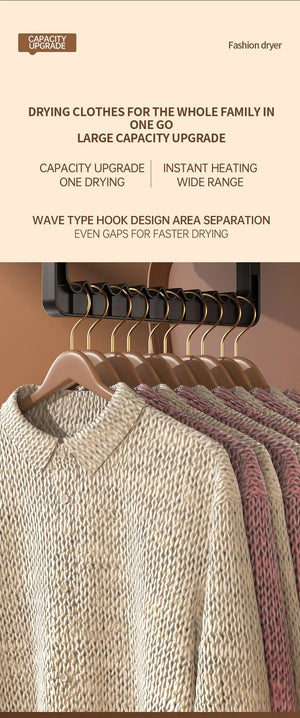 Planet Gates Folded Electric Clothes Dryer Smart Drying Rack Hang Ultraviolet Dryer Machine Portable Travel Warm Air Dryer 220V/110V For Home