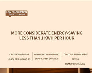 Planet Gates Folded Electric Clothes Dryer Smart Drying Rack Hang Ultraviolet Dryer Machine Portable Travel Warm Air Dryer 220V/110V For Home