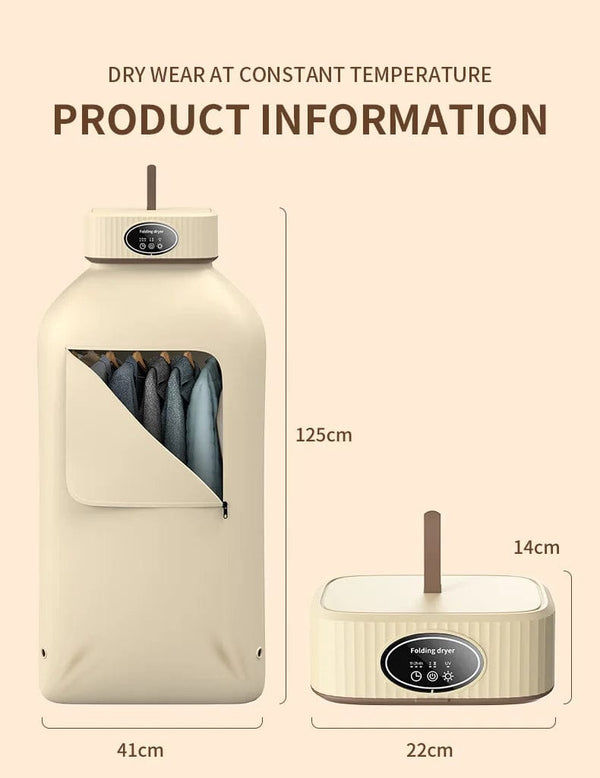 Planet Gates Folded Electric Clothes Dryer Smart Drying Rack Hang Ultraviolet Dryer Machine Portable Travel Warm Air Dryer 220V/110V For Home