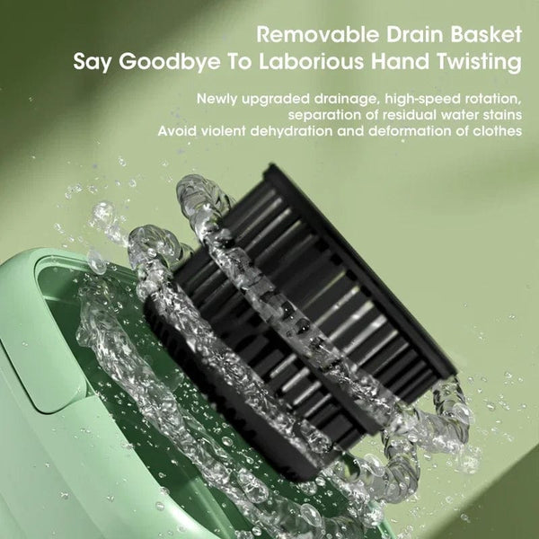 Planet Gates Folding Washing Machine Clothes Sock Barrel Washing Machine Centrifuge Mini Underwear Portable Washing Machine for Dehydration