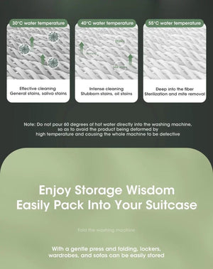 Planet Gates Folding Washing Machine Clothes Sock Barrel Washing Machine Centrifuge Mini Underwear Portable Washing Machine for Dehydration