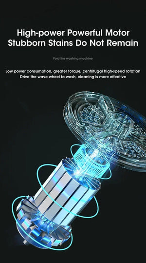 Planet Gates Folding Washing Machine Clothes Sock Barrel Washing Machine Centrifuge Mini Underwear Portable Washing Machine for Dehydration