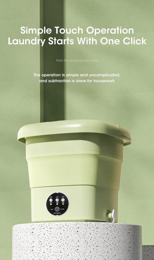 Planet Gates Folding Washing Machine Clothes Sock Barrel Washing Machine Centrifuge Mini Underwear Portable Washing Machine for Dehydration