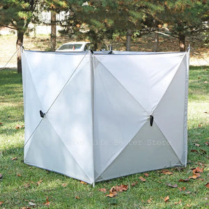 Planet Gates Folding Windproof Shield Outdoor Camping Windshield Gas Stove Burner Windscreen Shelter Wind Picnic Camping Large Panel