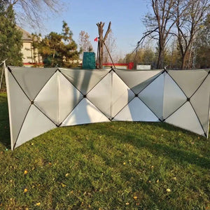 Planet Gates Folding Windproof Shield Outdoor Camping Windshield Gas Stove Burner Windscreen Shelter Wind Picnic Camping Large Panel