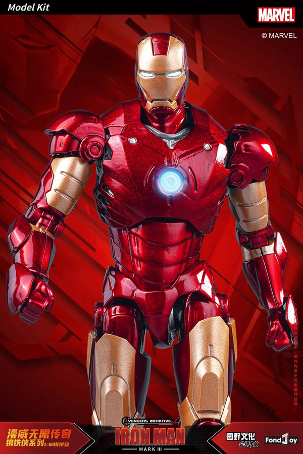 Planet Gates Fondjoy Original Iron Man 1/12 MK1 MK2 MK3 MK4 MK5 MK6 MK7 Assembled Marvel legends Tony Stark Action Figure Collect Toy Gift