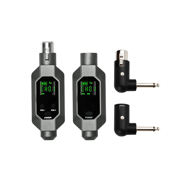 Planet Gates for 1 mic Wireless Microphone Converter XLR Transmitter and Receiver Microphone Wireless System for Dynamic Microphone for wired Mic