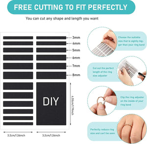 Planet Gates For Any Rings Size Adjust Stickers Silicone Transparent Big Size Ring Invisible Fixed Tightener Reducer Resizing Jewelry Tools