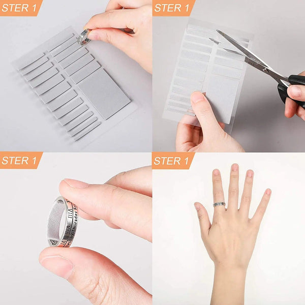 Planet Gates For Any Rings Size Adjust Stickers Silicone Transparent Big Size Ring Invisible Fixed Tightener Reducer Resizing Jewelry Tools