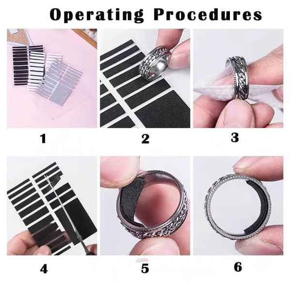 Planet Gates For Any Rings Size Adjust Stickers Silicone Transparent Big Size Ring Invisible Fixed Tightener Reducer Resizing Jewelry Tools