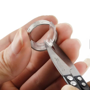 Planet Gates For Any Rings Size Adjust Stickers Silicone Transparent Big Size Ring Invisible Fixed Tightener Reducer Resizing Jewelry Tools