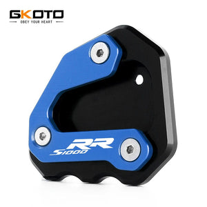 Planet Gates For BMW S1000RR S1000 RR 2009-2018 Motorcycle  Accessories CNC Aluminum Kickstand Side Stand Extension Enlarger Plate Pad