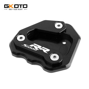 Planet Gates For BMW S1000RR S1000 RR 2009-2018 Motorcycle  Accessories CNC Aluminum Kickstand Side Stand Extension Enlarger Plate Pad