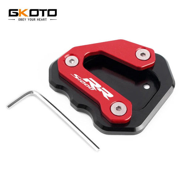 Planet Gates For BMW S1000RR S1000 RR 2009-2018 Motorcycle  Accessories CNC Aluminum Kickstand Side Stand Extension Enlarger Plate Pad