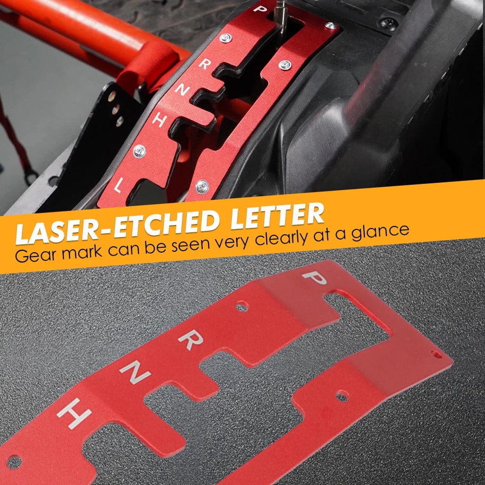 Planet Gates For CAN AM Shift Shifter Gate Plate Panel Cover Guard Protector UTV for Can-Am Maverick X3 Max R 4x4 Turbo DPS 2017-2023 2019