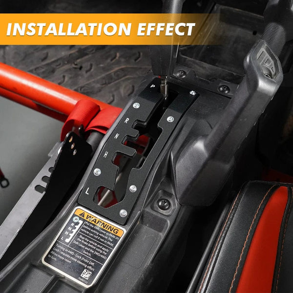 Planet Gates For CAN AM Shift Shifter Gate Plate Panel Cover Guard Protector UTV for Can-Am Maverick X3 Max R 4x4 Turbo DPS 2017-2023 2019