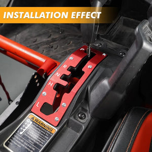 Planet Gates For CAN AM Shift Shifter Gate Plate Panel Cover Guard Protector UTV for Can-Am Maverick X3 Max R 4x4 Turbo DPS 2017-2023 2019