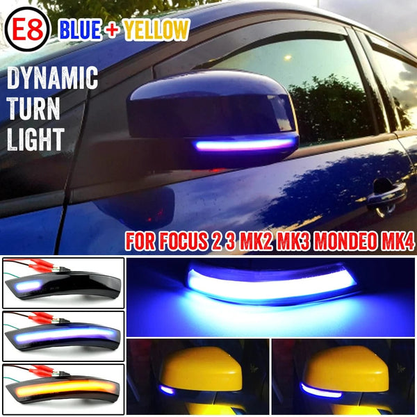 Planet Gates For Ford Focus 2 MK2 Focus 3 MK3 3.5 For Mondeo MK4 EU Dynamic Turn Signal Light Side Mirror Indicator Sequential Blinker Lamp