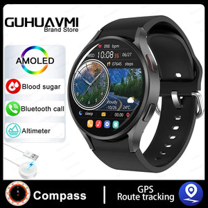 Planet Gates For Galaxy Watch 6 / Silver 2024 New For Samsung Galaxy Watch 6 Classic Smart Watch Men Women Custom Dial HD AMOLED Voice Call NFC GPS Tracker Sport Watches