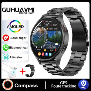 Planet Gates For Galaxy Watch 6 / Silver 2024 New For Samsung Galaxy Watch 6 Classic Smart Watch Men Women Custom Dial HD AMOLED Voice Call NFC GPS Tracker Sport Watches