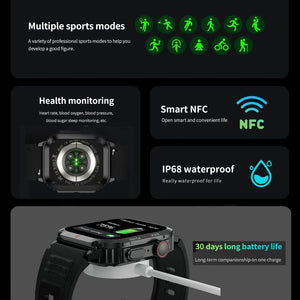 Planet Gates For Huawei Xiaomi NFC Smart Watch Men AMOLED HD Screen Heart Rate Health Tracker Bluetooth Call IP68 Waterproof Smartwatch 2024