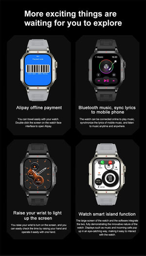 Planet Gates For Huawei Xiaomi NFC Smart Watch Men AMOLED HD Screen Heart Rate Health Tracker Bluetooth Call IP68 Waterproof Smartwatch 2024