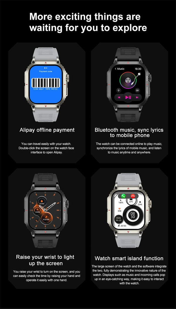 Planet Gates For Huawei Xiaomi NFC Smart Watch Men AMOLED HD Screen Heart Rate Health Tracker Bluetooth Call IP68 Waterproof Smartwatch 2024