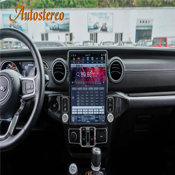 Planet Gates For Jeep Wrangler JL 2018-2021 Android Tesla Radio Car Multimedia Player Car GPS Navigation Head Unit Auto Stereo Tape Recorder