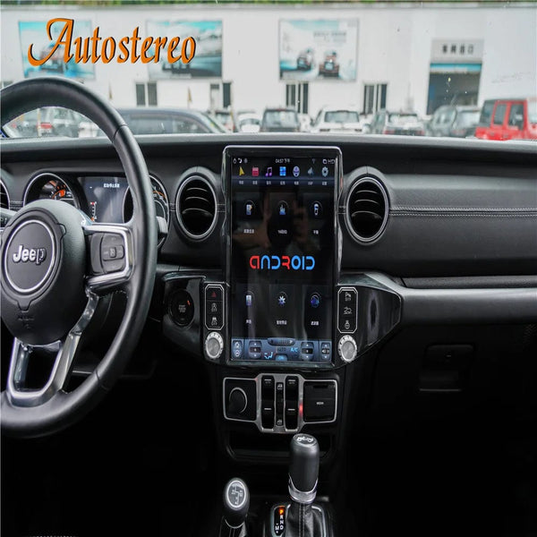 Planet Gates For Jeep Wrangler JL 2018-2021 Android Tesla Radio Car Multimedia Player Car GPS Navigation Head Unit Auto Stereo Tape Recorder