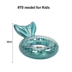 Planet Gates for Kids 1 Rooxin Mermaid With Backrest Inflatable Swimming Ring Pool Floaters for Adult Kids Baby Water Play Tube Swimming Mattress Toys
