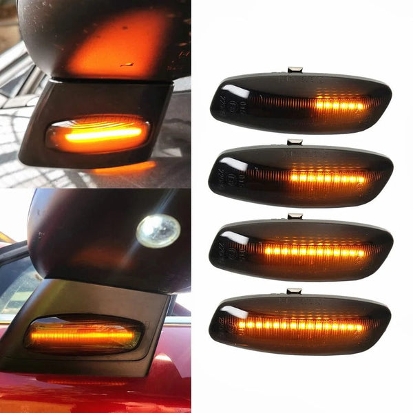 Planet Gates For Peugeot 207 308 3008 5008 RCZ For Citroen C3 C4 C5 DS3 DS4 Car LED Dynamic Turn Signal Blinker Side Marker Fender Light