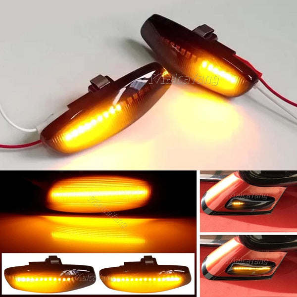 Planet Gates For Peugeot 207 308 3008 5008 RCZ For Citroen C3 C4 C5 DS3 DS4 Car LED Dynamic Turn Signal Blinker Side Marker Fender Light