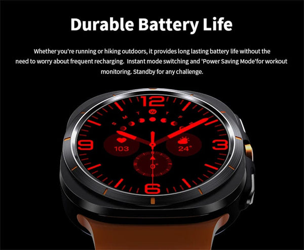 Planet Gates For Samsung Galaxy Watch Ultra NFC GPS Track Compass Smart Watch Men 1.43 Inch AMOLED Always Display Screen BT Call Smartwatch