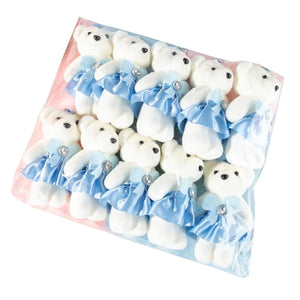 Planet Gates for sky Blue 10Pcs/Lot Bear Stuffed Plush Toy Mini Bear  Toy Keychain Bag Pendant Wedding Decoration Kids Birthday Party Gifts