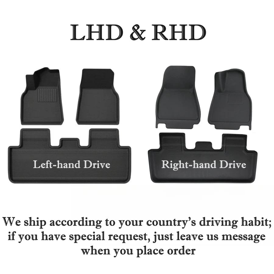 Planet Gates For Tesla Model Y 2020-2024 5-Seater RHD LHD Floor Mats XPE Fully Anti-Slip All-Weather Trunk Mats for Model Y Car Floor Liners